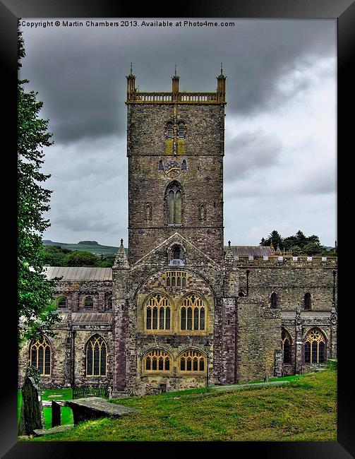 St Davids Cathedral Framed Print by Martin Chambers