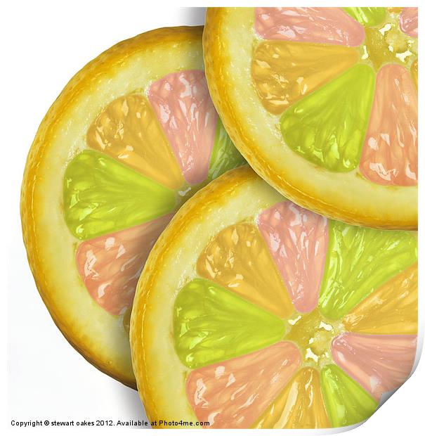 life is a lemon collection 2 Print by stewart oakes