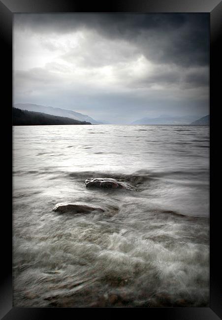 loch ness from Dores beach Framed Print by Macrae Images