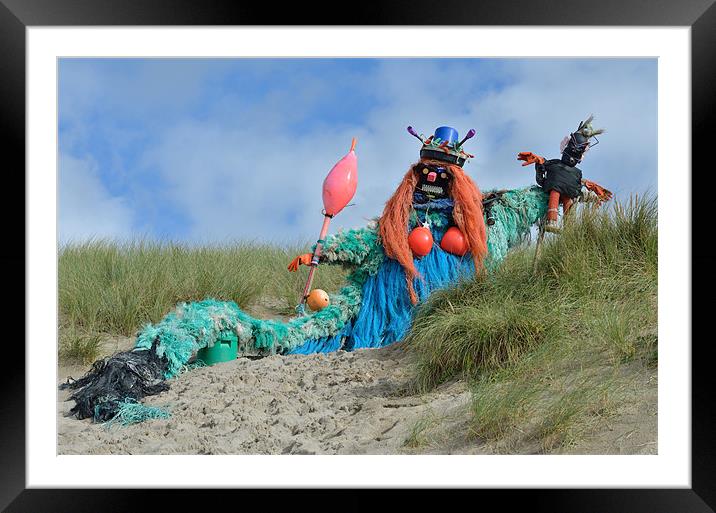 Perranporth Mermaid Framed Mounted Print by Jon Short