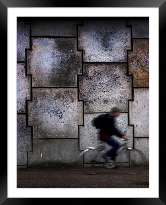 Inverness by bike Framed Mounted Print by Macrae Images