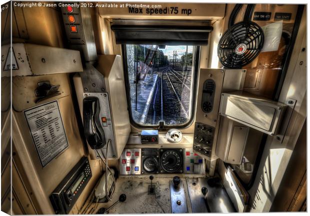 Train Drivers Office Canvas Print by Jason Connolly