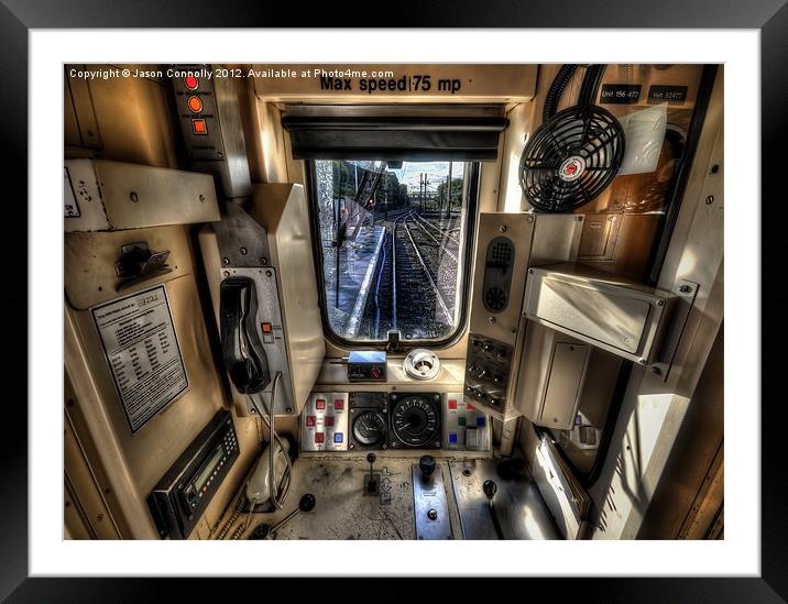 Train Drivers Office Framed Mounted Print by Jason Connolly