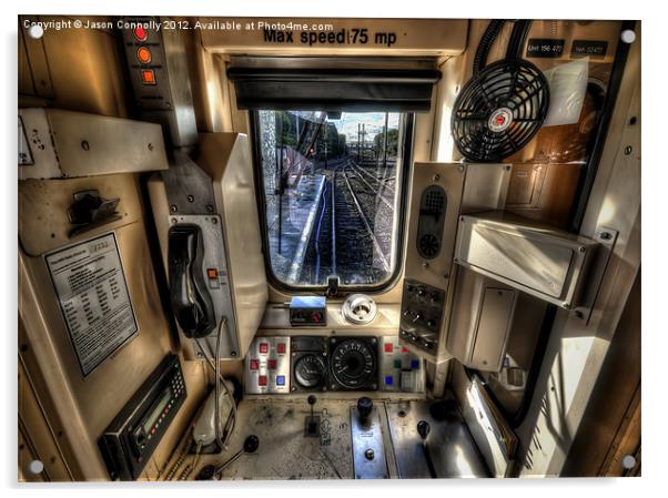 Train Drivers Office Acrylic by Jason Connolly