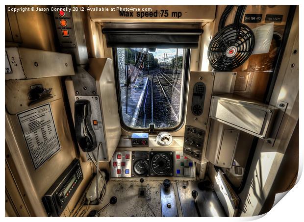 Train Drivers Office Print by Jason Connolly