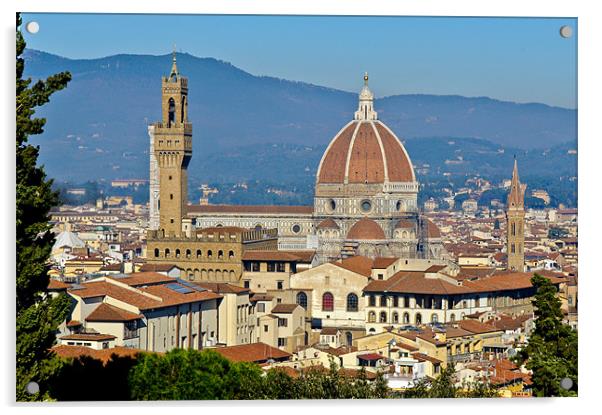 Duomo Florence Acrylic by Gary Eason