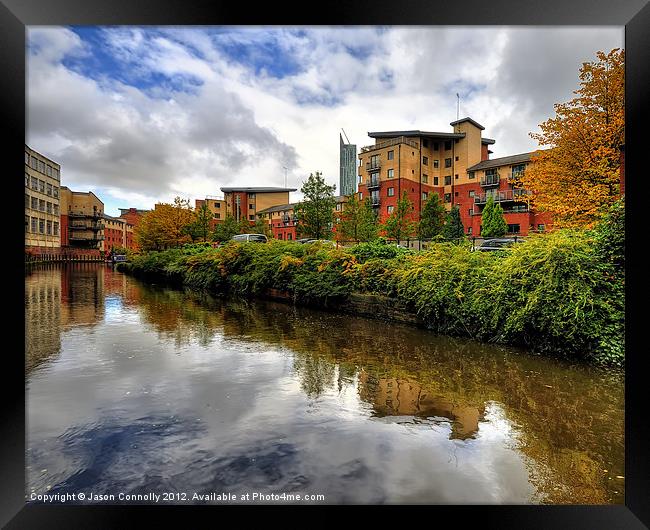 Rochdale Canal Reflections Framed Print by Jason Connolly