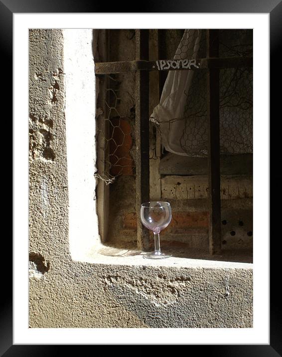 Abandoned glass Framed Mounted Print by Benoit Charon