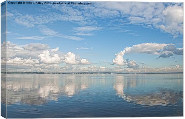 Clouds over the Mersey Canvas Print by Rick Lindley