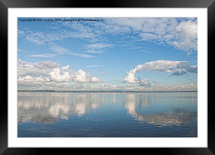 Clouds over the Mersey Framed Mounted Print by Rick Lindley