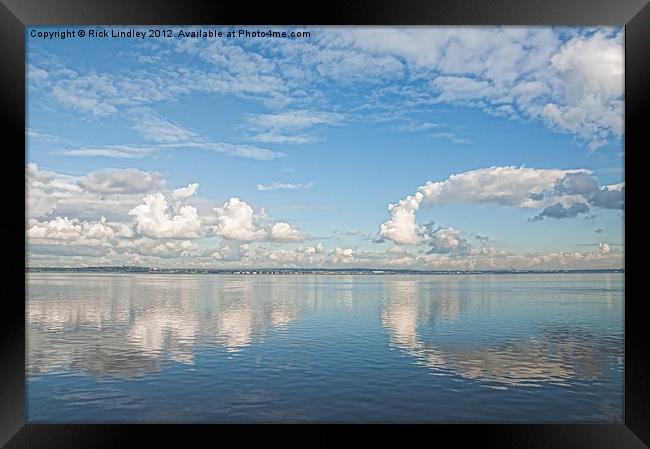 Clouds over the Mersey Framed Print by Rick Lindley