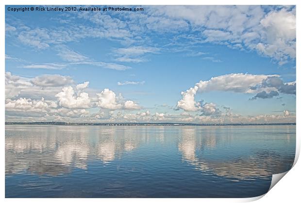 Clouds over the Mersey Print by Rick Lindley