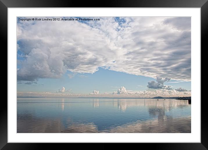 Reflections on the Mersey Framed Mounted Print by Rick Lindley