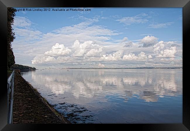 clouds over liverpool Framed Print by Rick Lindley