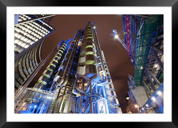 Lloyds Building Framed Mounted Print by Gary Mather