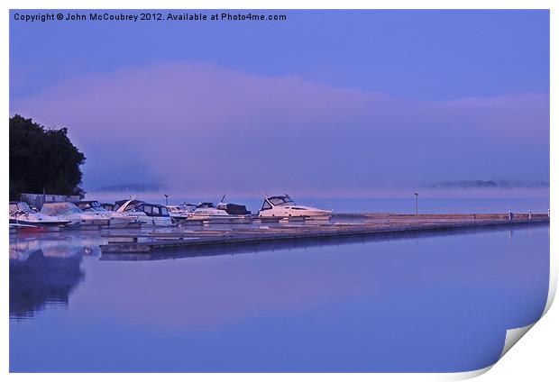 Cruisers in the Mist Print by John McCoubrey