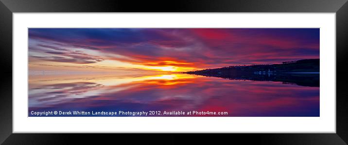 Dawn Sky Panorama Framed Mounted Print by Derek Whitton