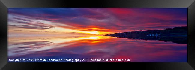 Dawn Sky Panorama Framed Print by Derek Whitton