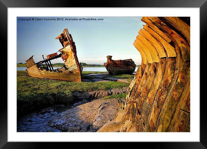 Land Of The Wrecks Framed Mounted Print by Jason Connolly