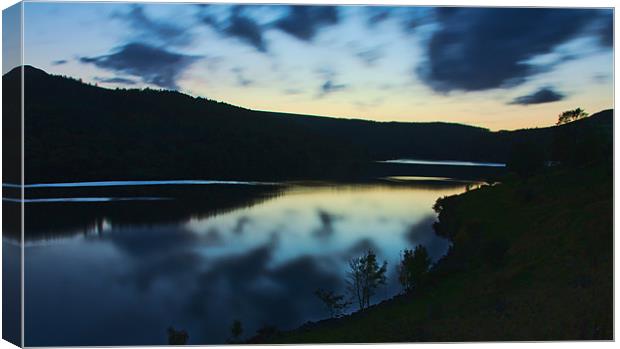 Derwent by Night Canvas Print by Elaine Whitby