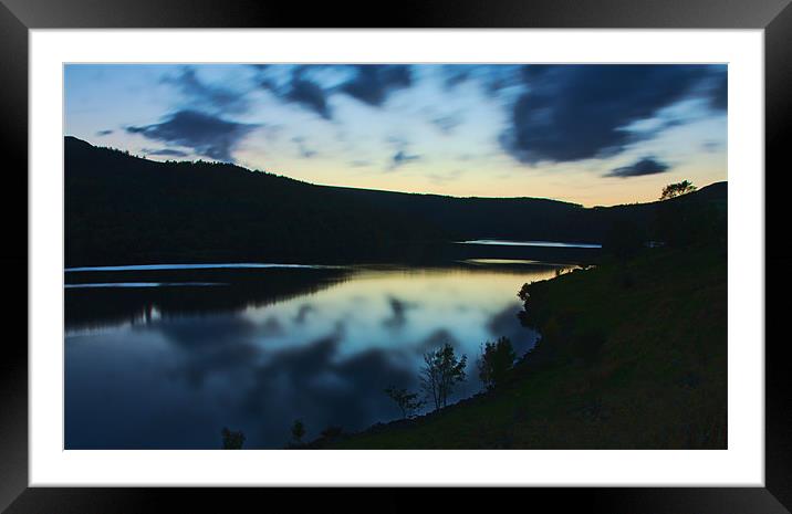 Derwent by Night Framed Mounted Print by Elaine Whitby
