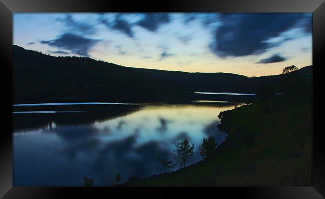 Derwent by Night Framed Print by Elaine Whitby