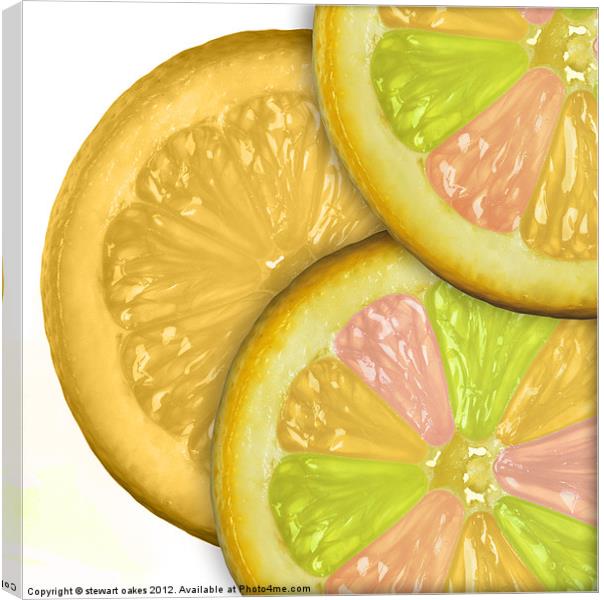 life is a lemon collection 6 Canvas Print by stewart oakes