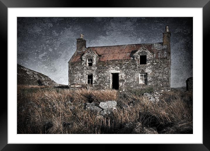 The Abandoned Croft Framed Mounted Print by Paul Davis