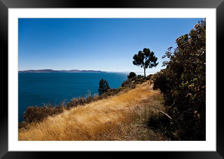 Taquile Island Framed Mounted Print by Gail Johnson