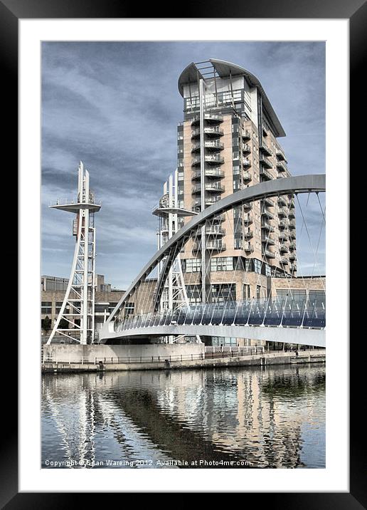 The Quays Framed Mounted Print by Sean Wareing