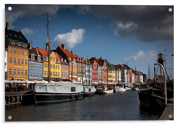 Nyhavn, Copenhagen Acrylic by Paul Davis