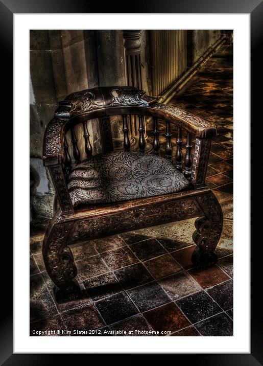 The Old Chair Framed Mounted Print by Kim Slater