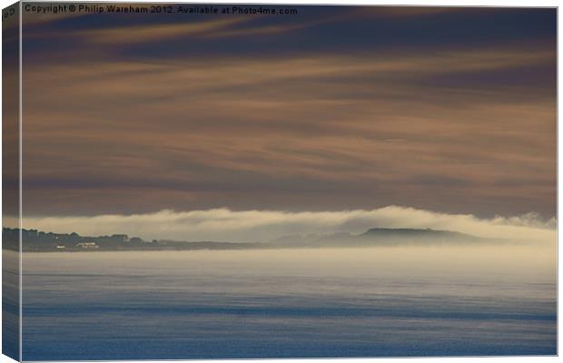 Fog in the bay Canvas Print by Phil Wareham