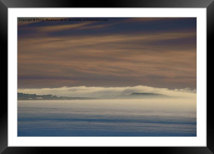 Fog in the bay Framed Mounted Print by Phil Wareham