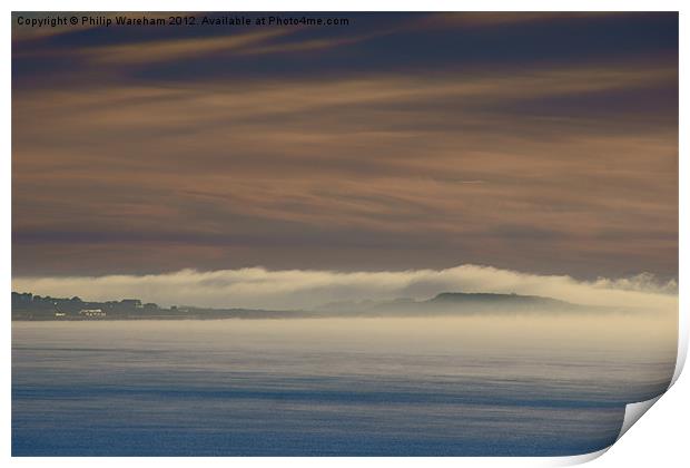 Fog in the bay Print by Phil Wareham