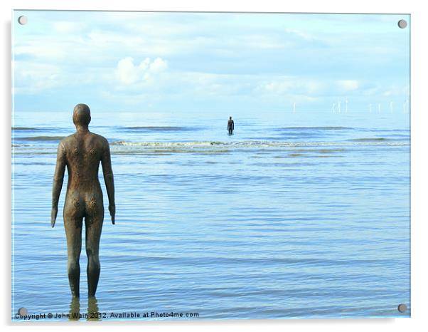 Iron Men as the tide returns Acrylic by John Wain
