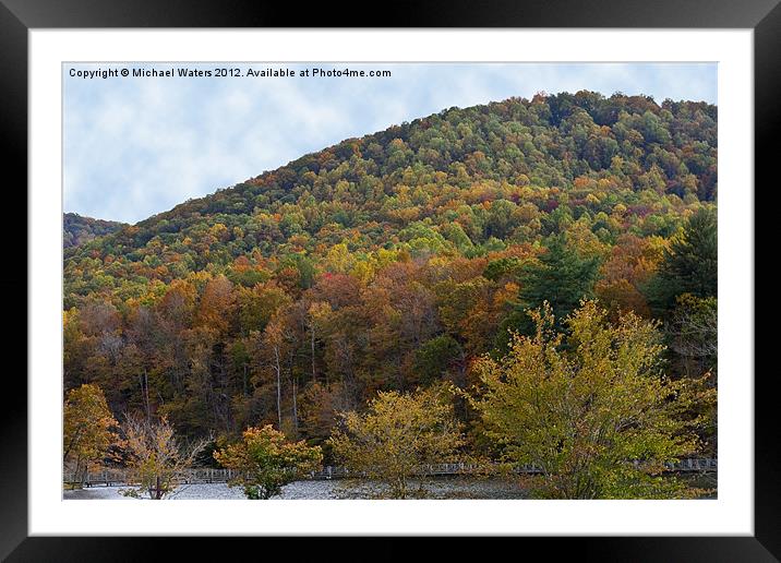 Colorful Mountain Framed Mounted Print by Michael Waters Photography