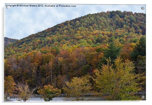 Colorful Mountain Acrylic by Michael Waters Photography