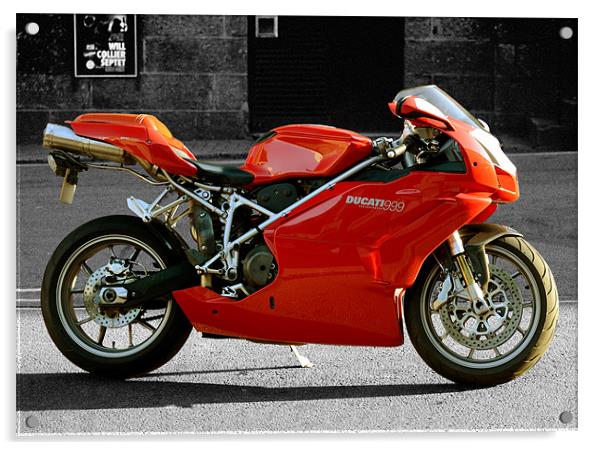 Ducati 999 Testasretta Acrylic by Jon Short