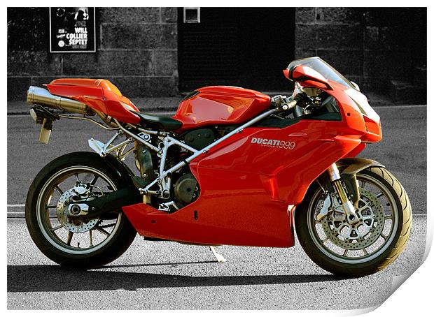 Ducati 999 Testasretta Print by Jon Short