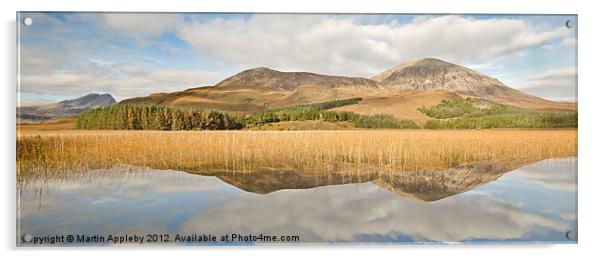 Loch Cill Chriosd. Acrylic by Martin Appleby