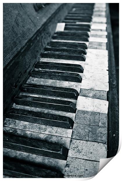piano keys Print by Jo Beerens