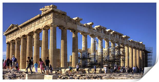 Never ending repairs to the Parthenon Print by Tom Gomez