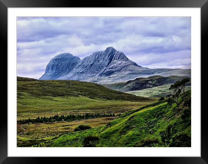 Suilven From Knockan Crag Framed Mounted Print by Jacqi Elmslie
