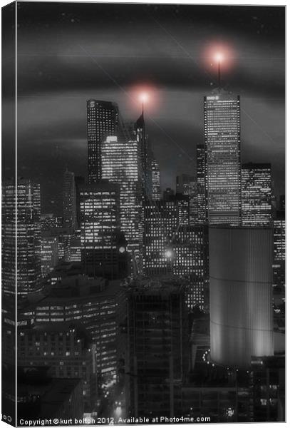 Toronto Sleeps 2 Canvas Print by kurt bolton