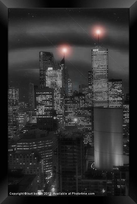 Toronto Sleeps 2 Framed Print by kurt bolton
