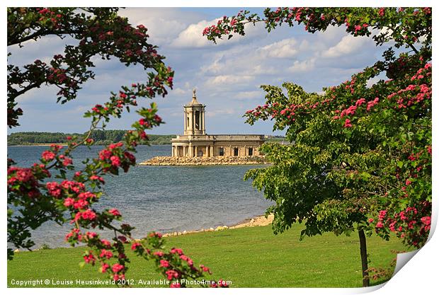 Normanton Church in Spring Print by Louise Heusinkveld