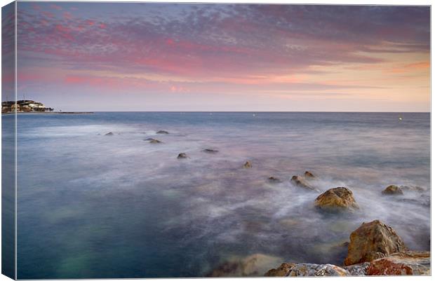 Pink seasunset Canvas Print by Guido Montañes