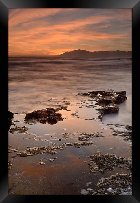 Last red light Framed Print by Guido Montañes