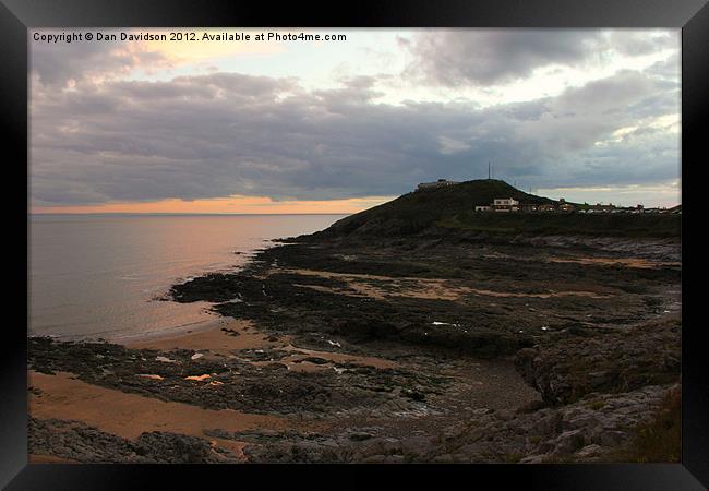 Bracelet Bay Beach Scene Framed Print by Dan Davidson